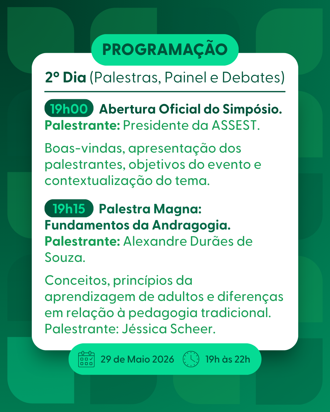 Simpósio: A Arte de Ensinar e Aprender para Prevenir e Salvar Vidas Educação Continuada e o Futuro das Engenharias - Imagem 5